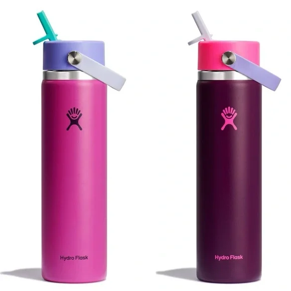 Hydro Flask 24oz Wide Mouth Straw Limited Remix: Sugar Plum & Holiday Punch - Picture 1 of 10